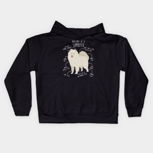 Samoyed Dog Anatomy Kids Hoodie